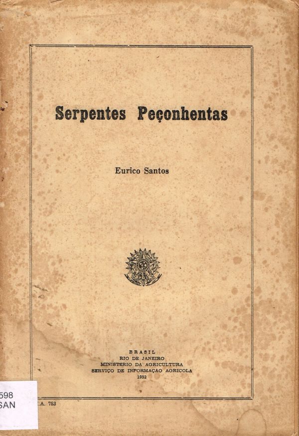 Serpentes Peçonhentas